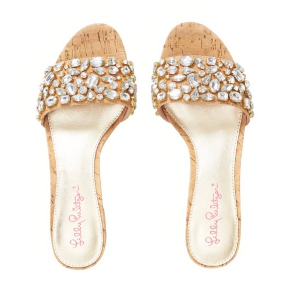 Lilly Pulitzer Trish Sandals | Women's Size 6.5 - Picture 1 of 8